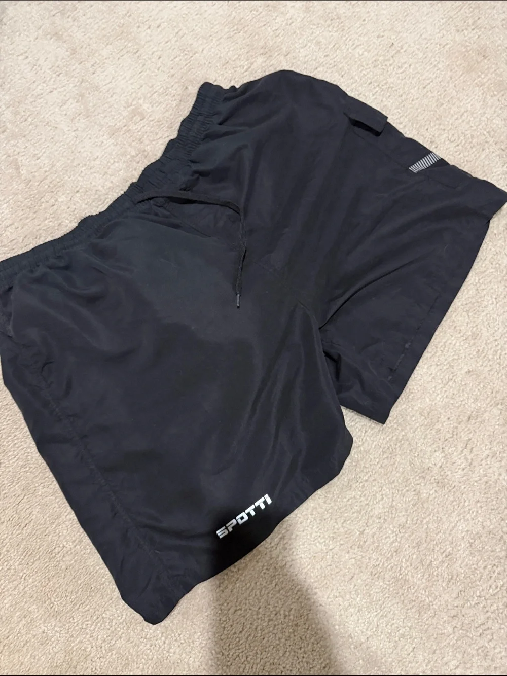 Men’s Black Athletic Bicycling  padded Shorts
